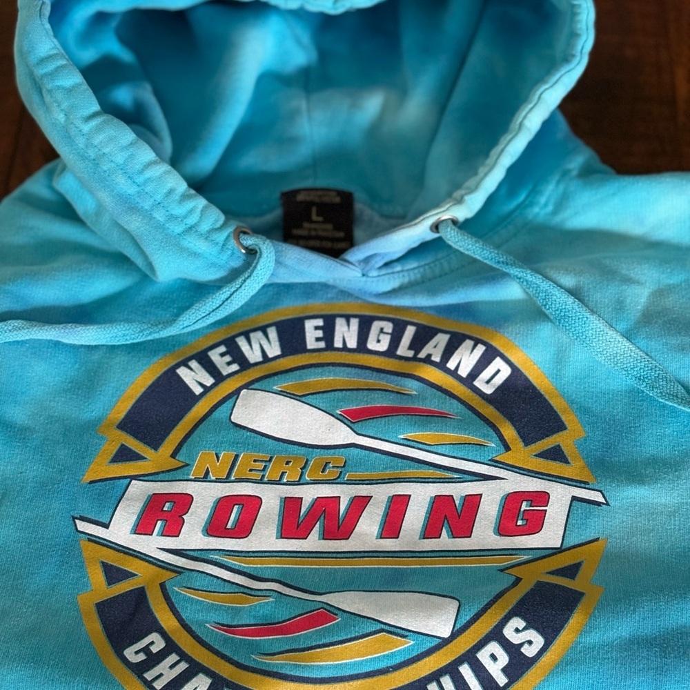 Blue tie dye Rowing Hoodie